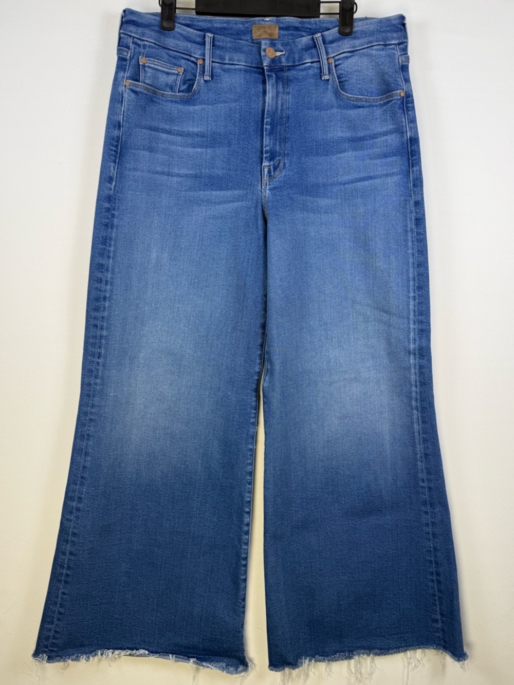 MOTHER Women’s The Roller Fray HR Wide Leg Jeans, Size: 32 - Picture 6 of 12